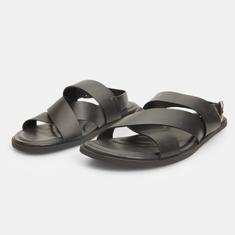 Sandalias de hombre Bata Red Label de piel , Negro Sandalias de hombre Bata Red Label de piel , Negro